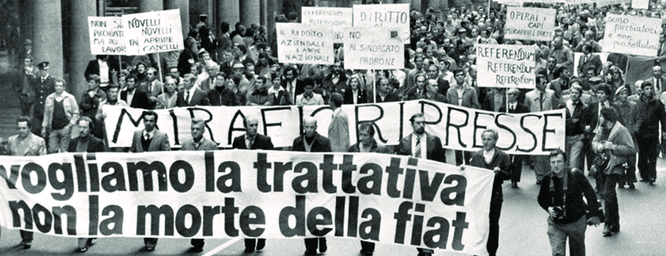 Al momento stai visualizzando La marcia dei quarantamila come fine di un’epoca storica – di Francesco Barbetta